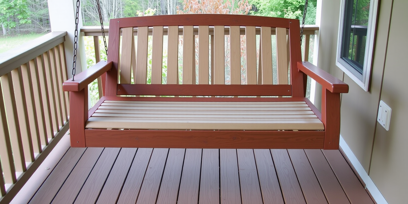 Composite Decking Porch Swing: A Blend of Comfort and Durability