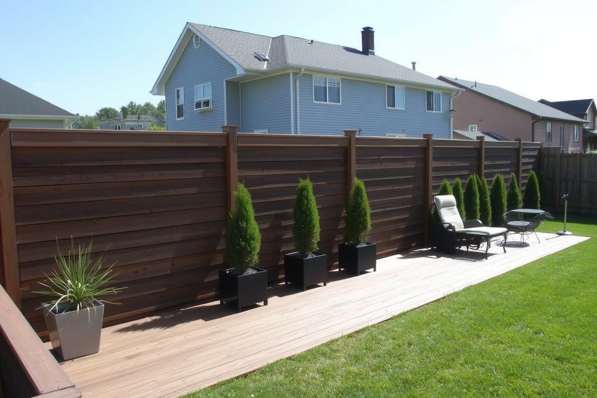 composite decking privacy wall