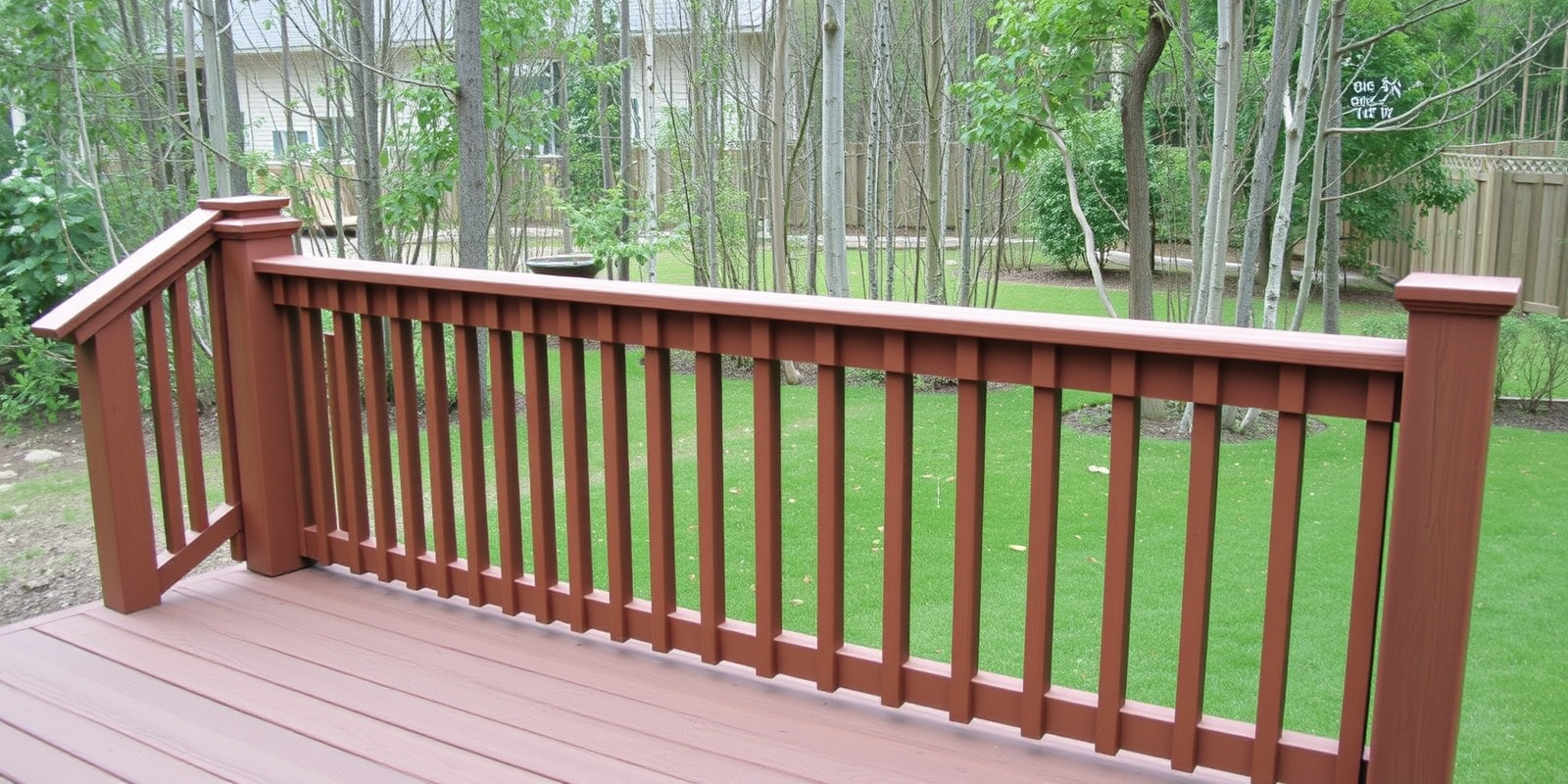 composite decking railing 22 degree angle