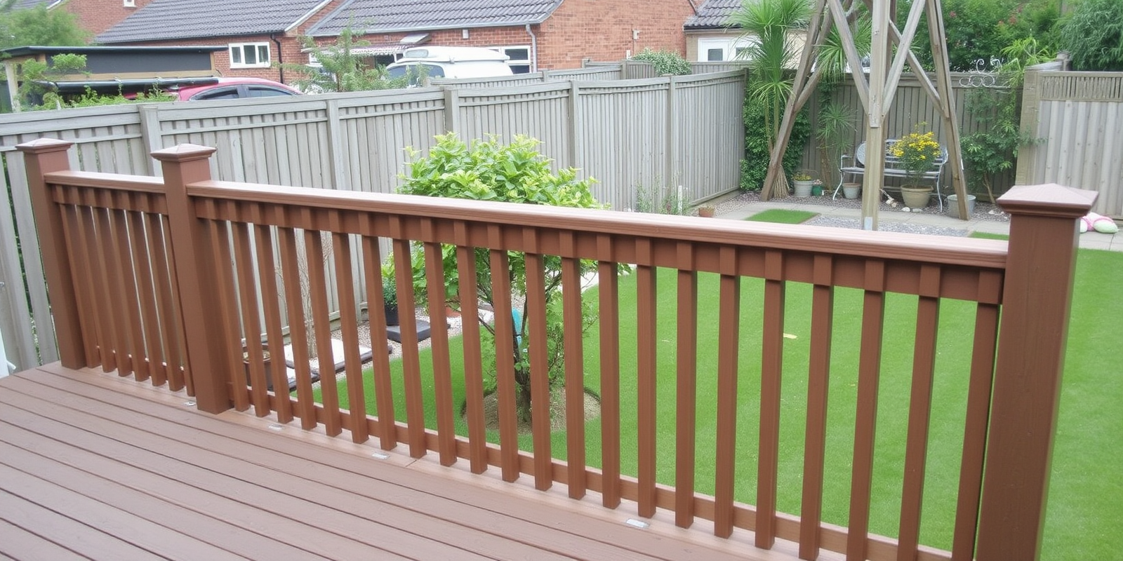 composite decking railing uk