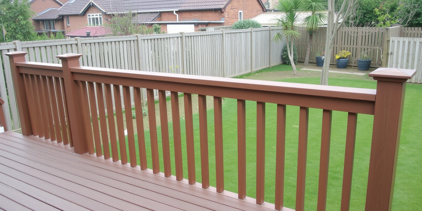 composite decking rails uk