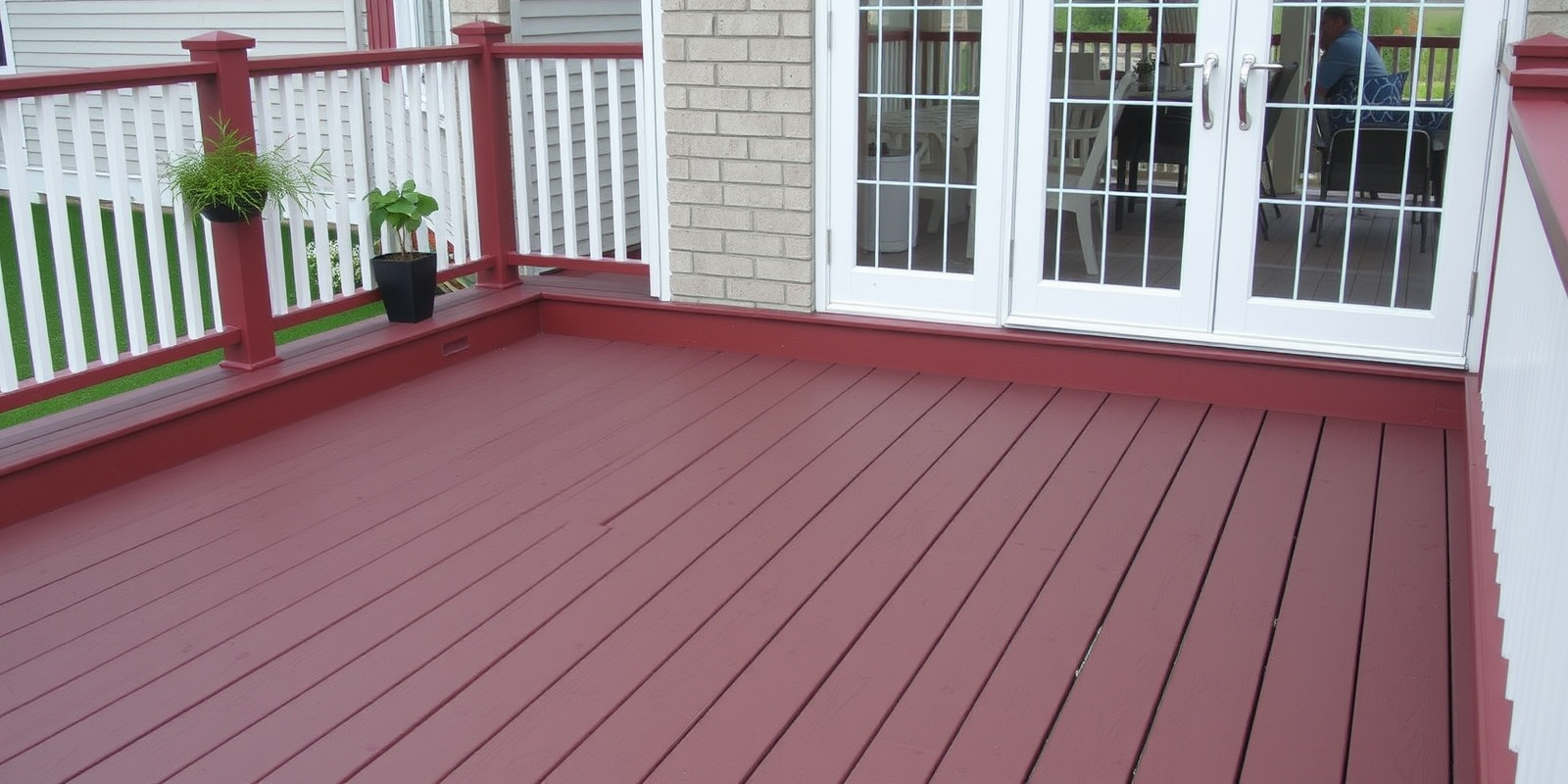 composite decking reddish