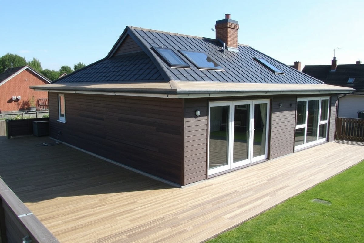 composite decking roof