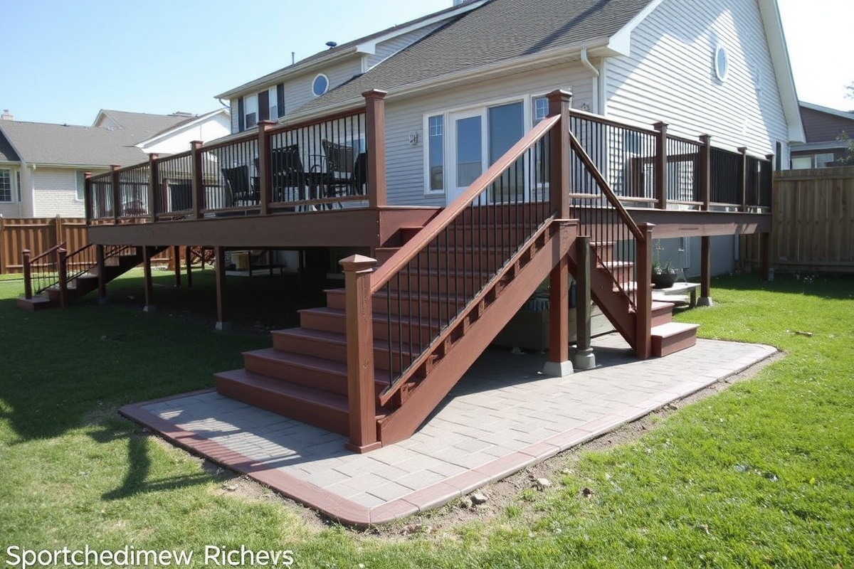 composite decking steps ideas