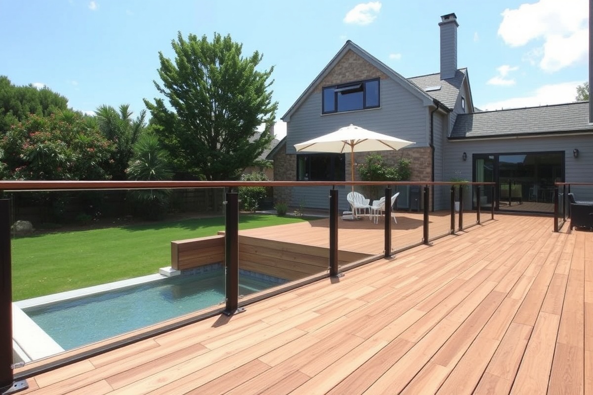 composite decking teak