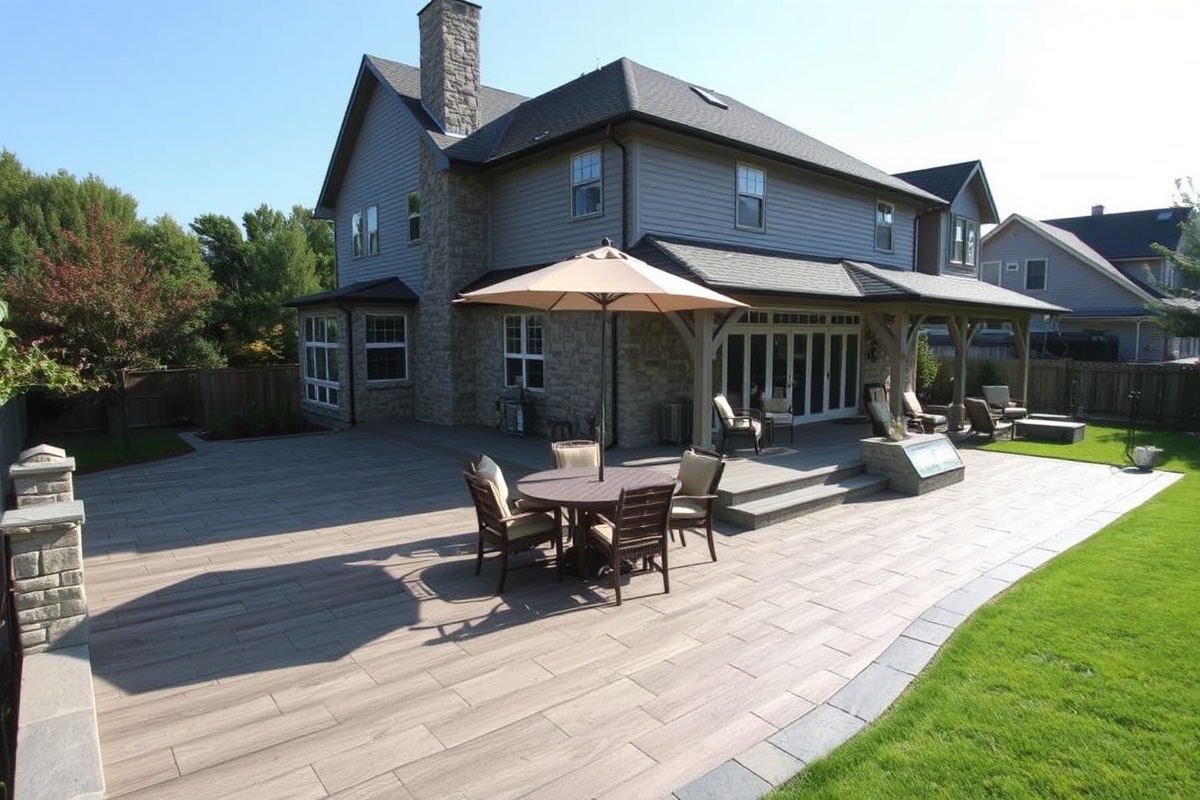 composite decking that looks like stone