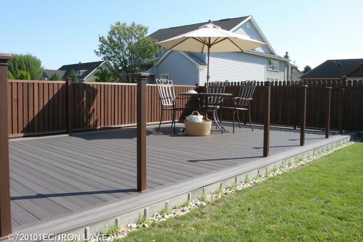 composite decking tiles edging