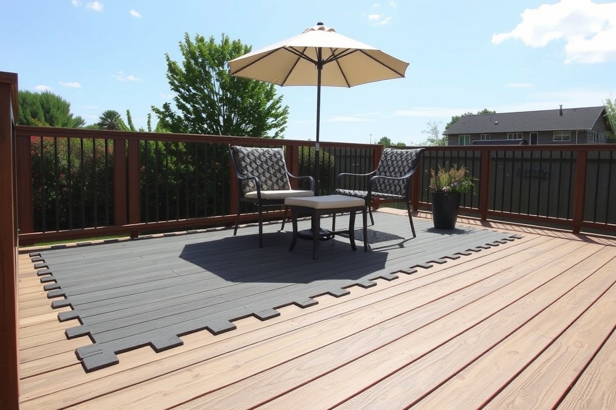 composite decking tiles interlocking