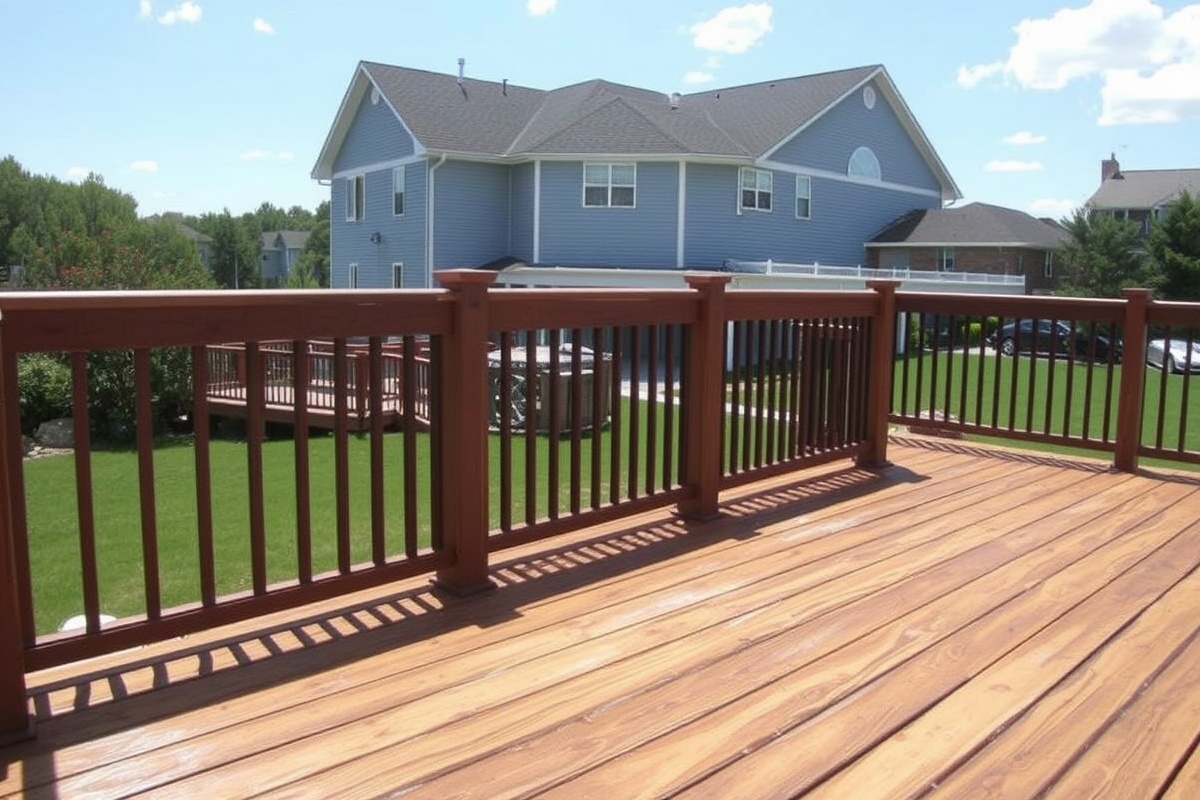 composite decking water stains