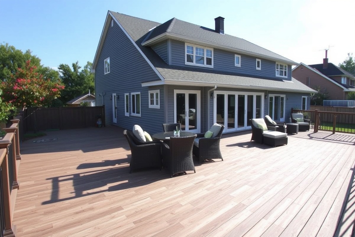 composite decking with picture frame