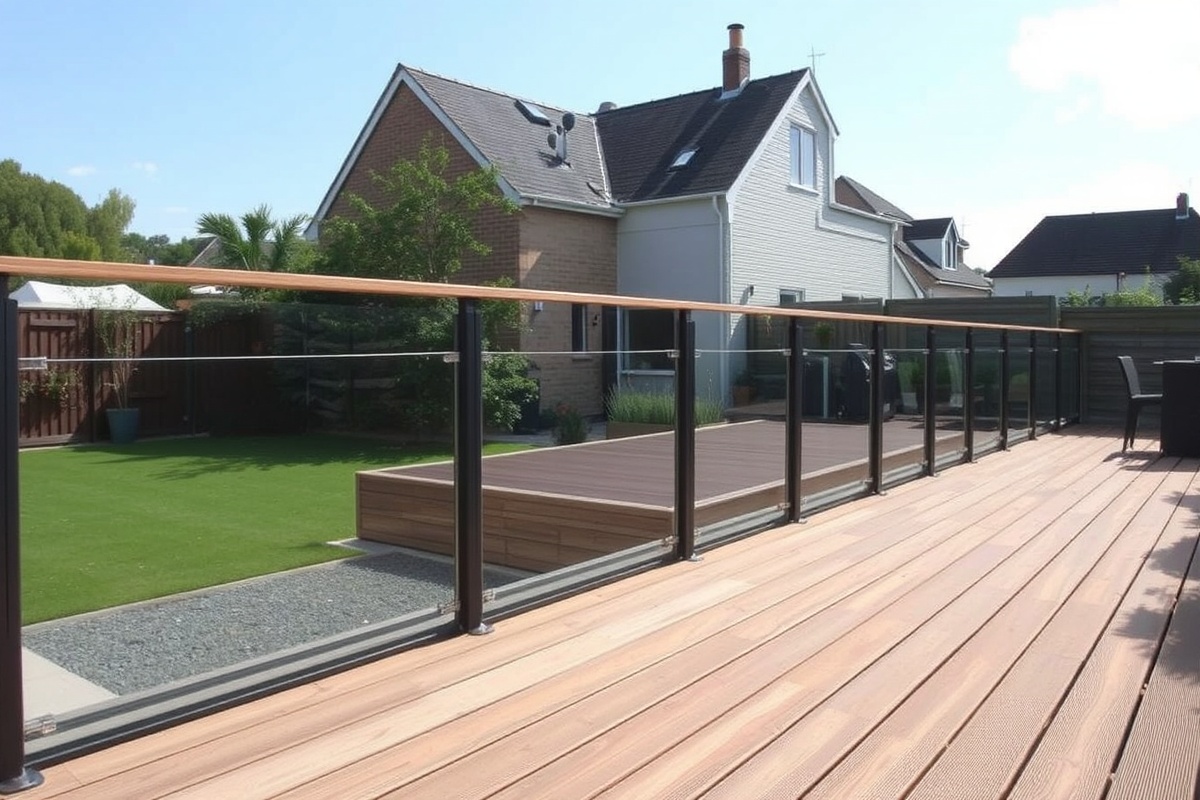 composite grooved decking board