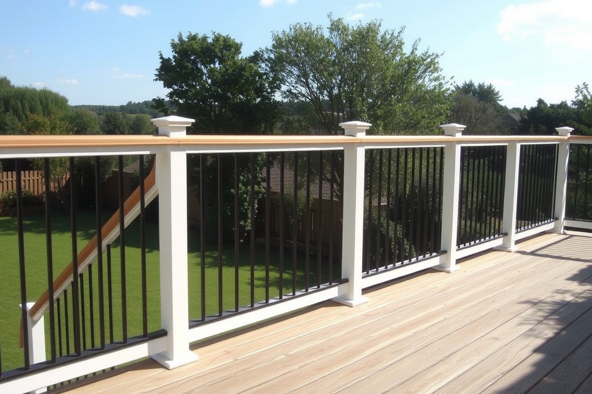 composite handrail for decking