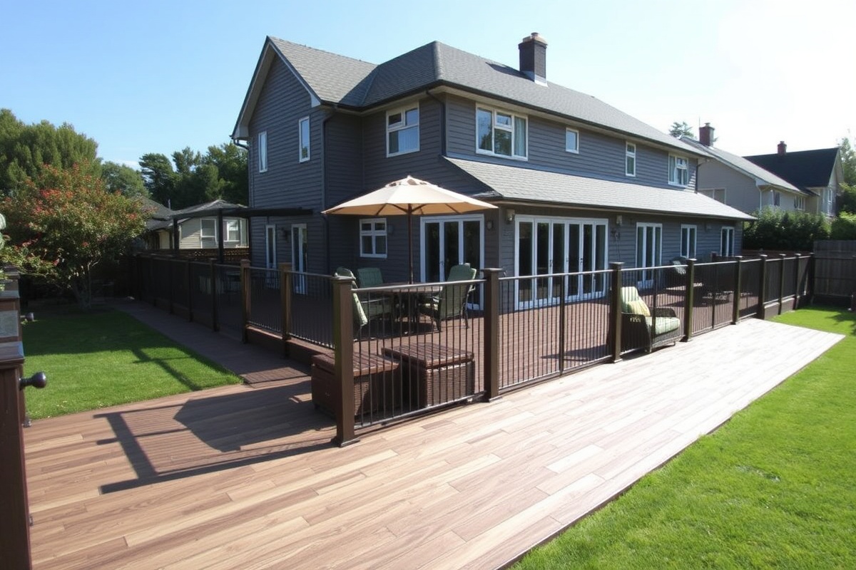 composite or hardwood decking