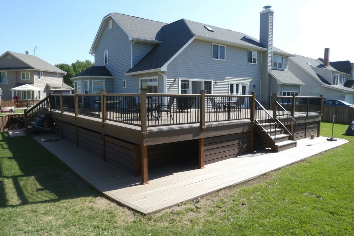 composite raised decking