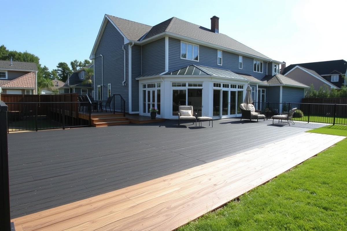 composite rubber decking