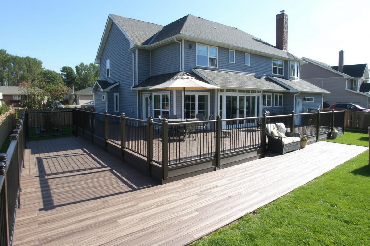 corner composite decking