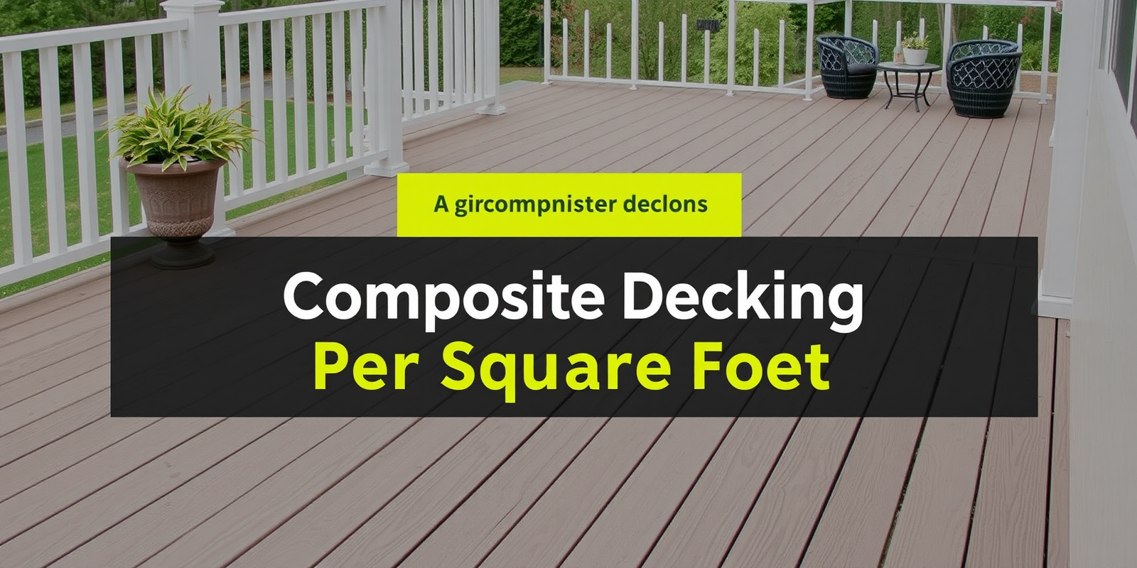 Cost Breakdown of Composite Decking Per Square Foot: What You Need to Know