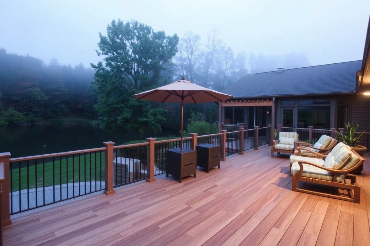 Creating the Perfect Retreat: Lake Fog and Composite Decking