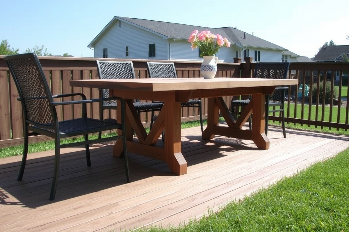 Creative Uses of Composite Decking: Building an Outdoor Table