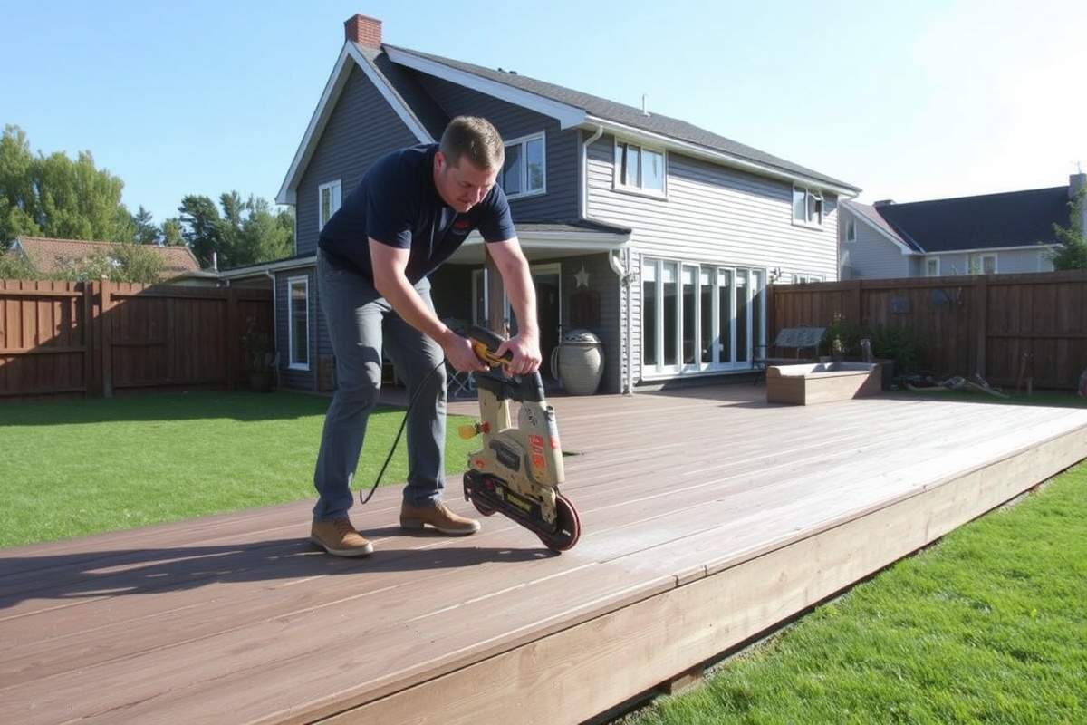 cutting composite decking boards