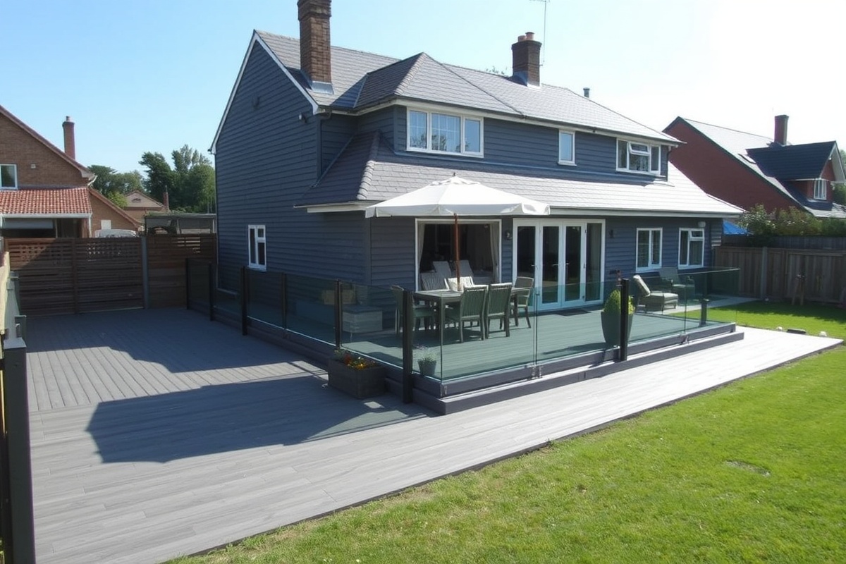 decking grey composite