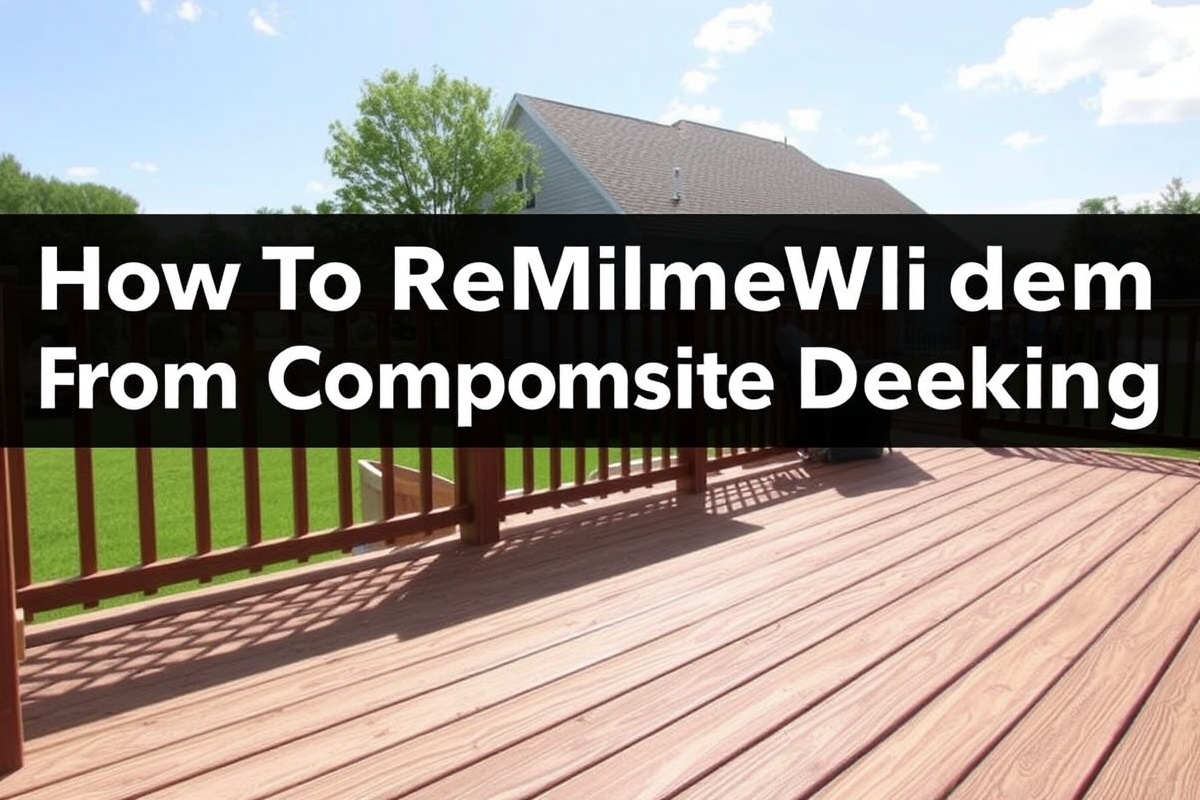 DIY Guide: Cleaning Mildew off Composite Decking