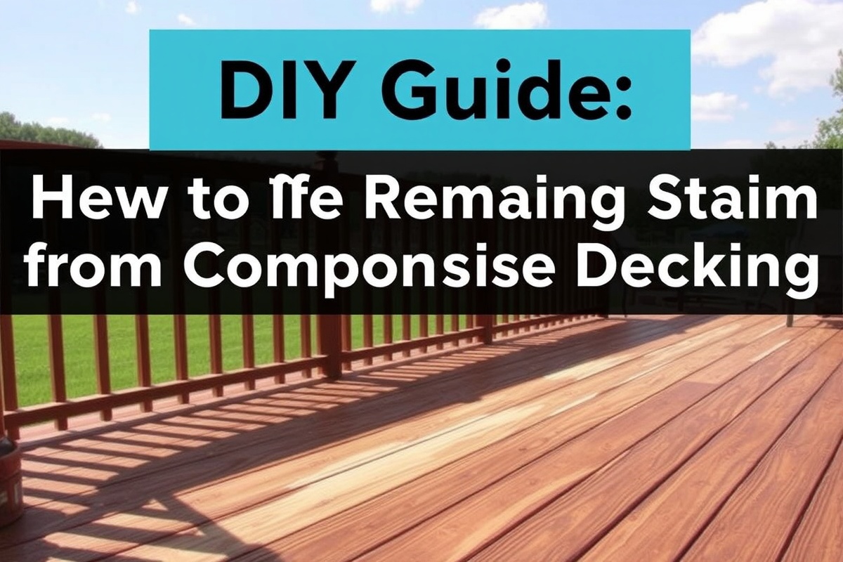 DIY Guide: Removing Stains from Composite Decking