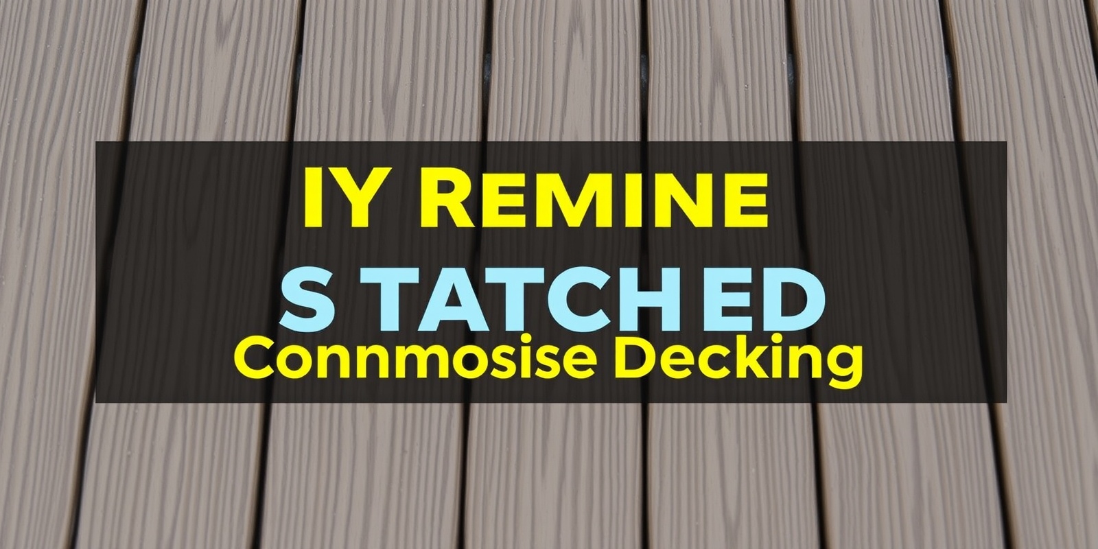 DIY Solutions for Scratched Composite Decking