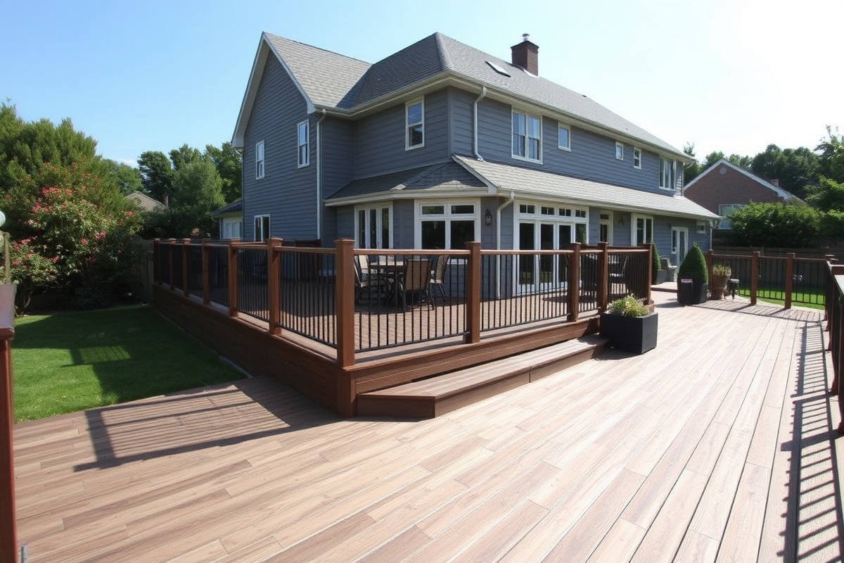 english walnut composite decking