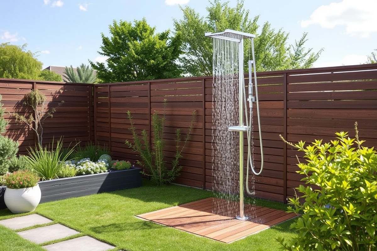 Enhance Your Garden with Vidaxl Gartendusche: WPC and Stainless Steel Design