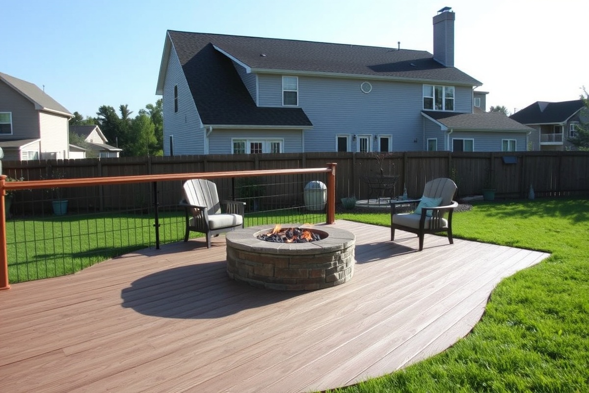 firepit for composite decking