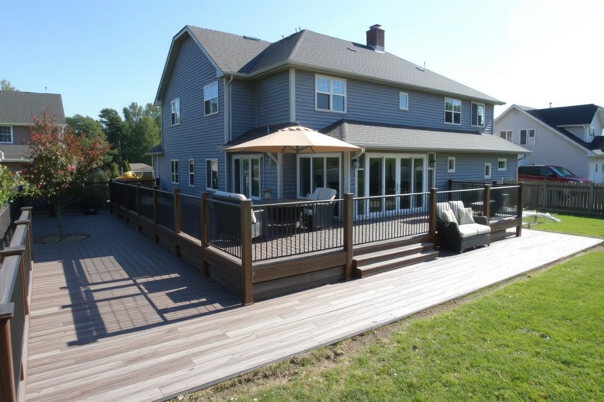 framework for composite decking