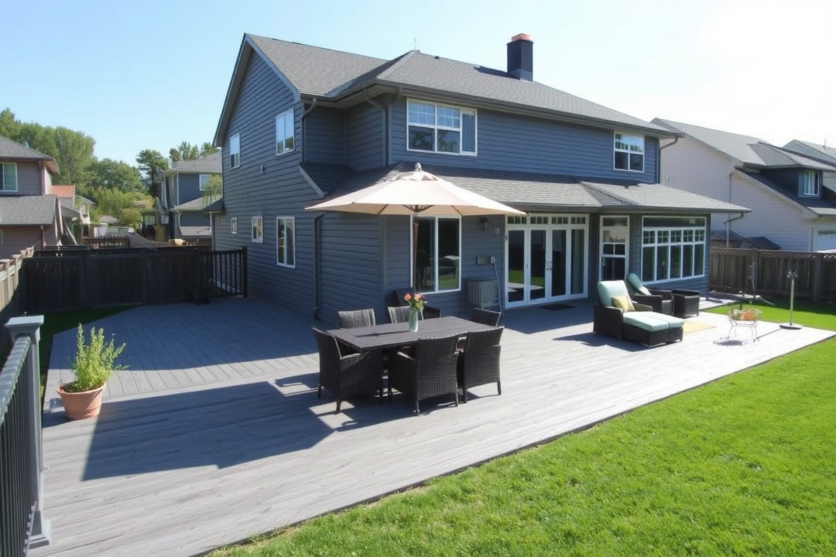 Gray Composite Decking: A Versatile Choice for Modern Backyards