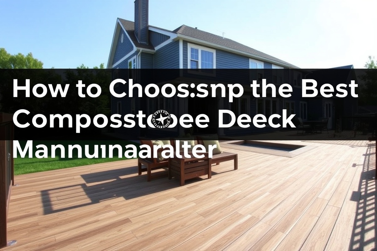 Guide to Choosing the Best Composite Decking Manufacturer