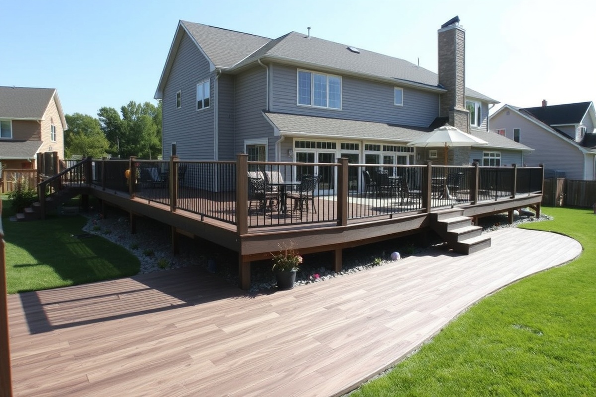 harvest brown composite decking