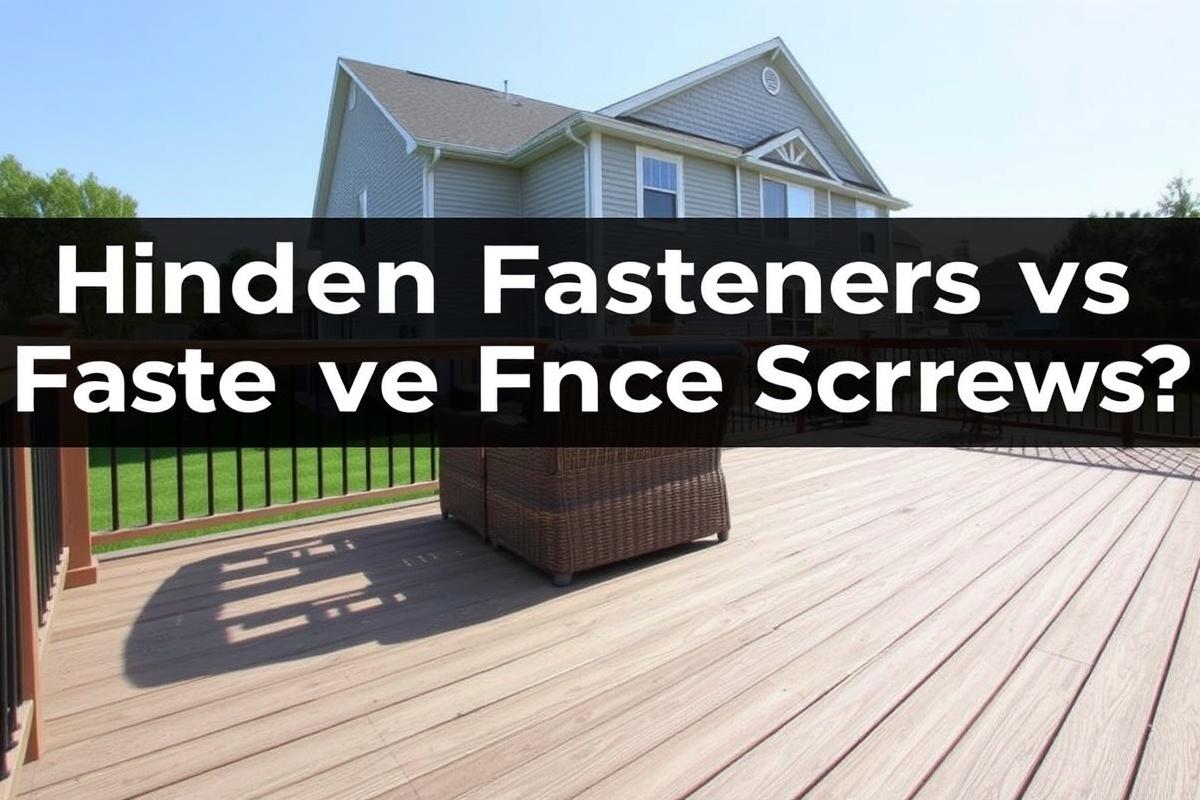 Hidden Fasteners vs Face Screws for Composite Decking: Which is Better?