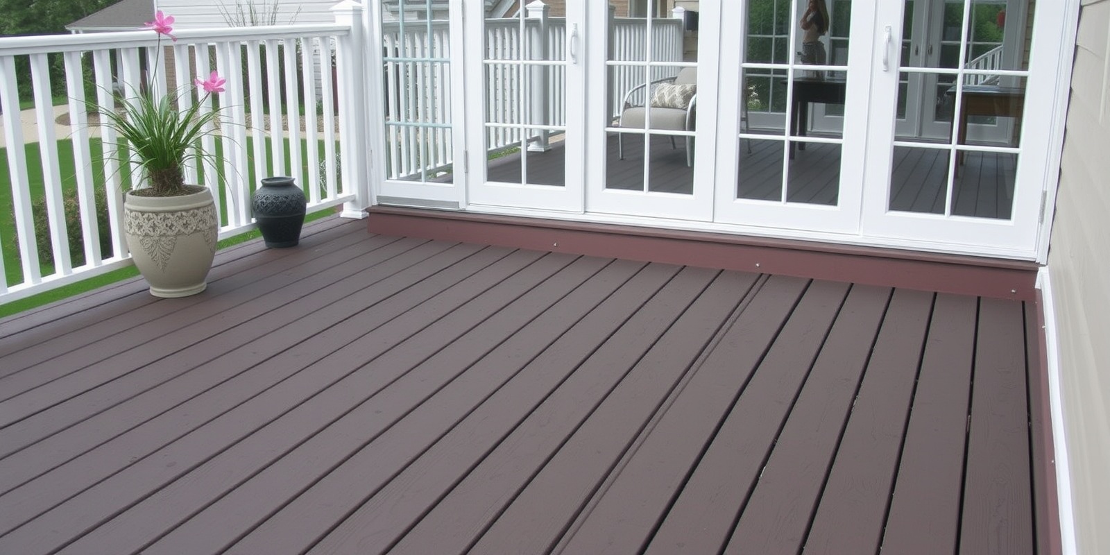 hollow composite decking