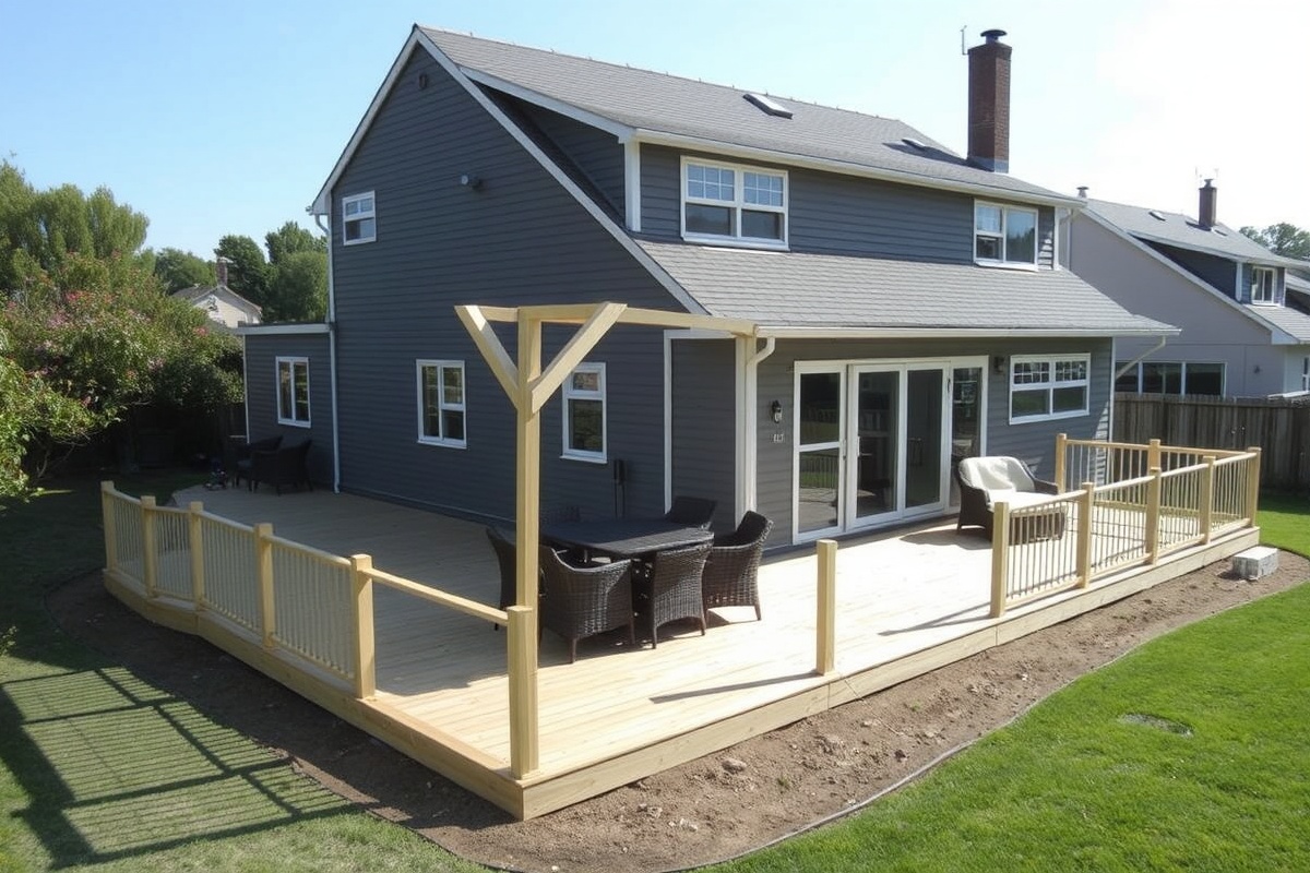 how to build a composite decking frame