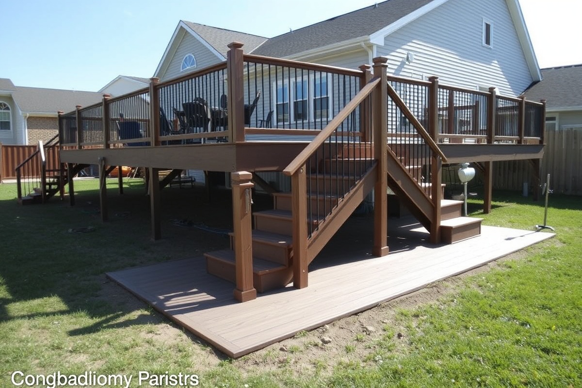 how to build steps with composite decking