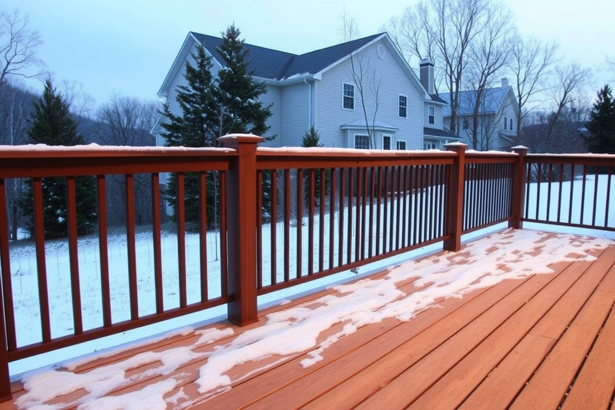 how to melt ice on composite decking