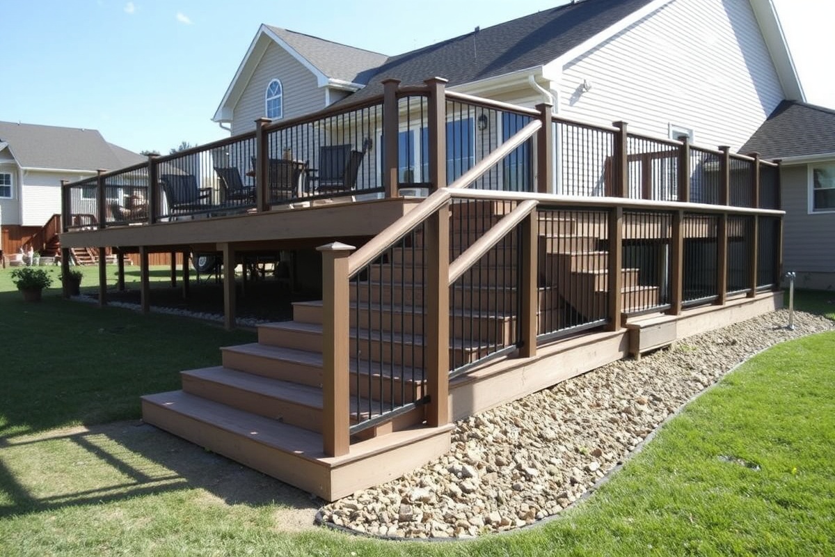 how to put composite decking on stairs