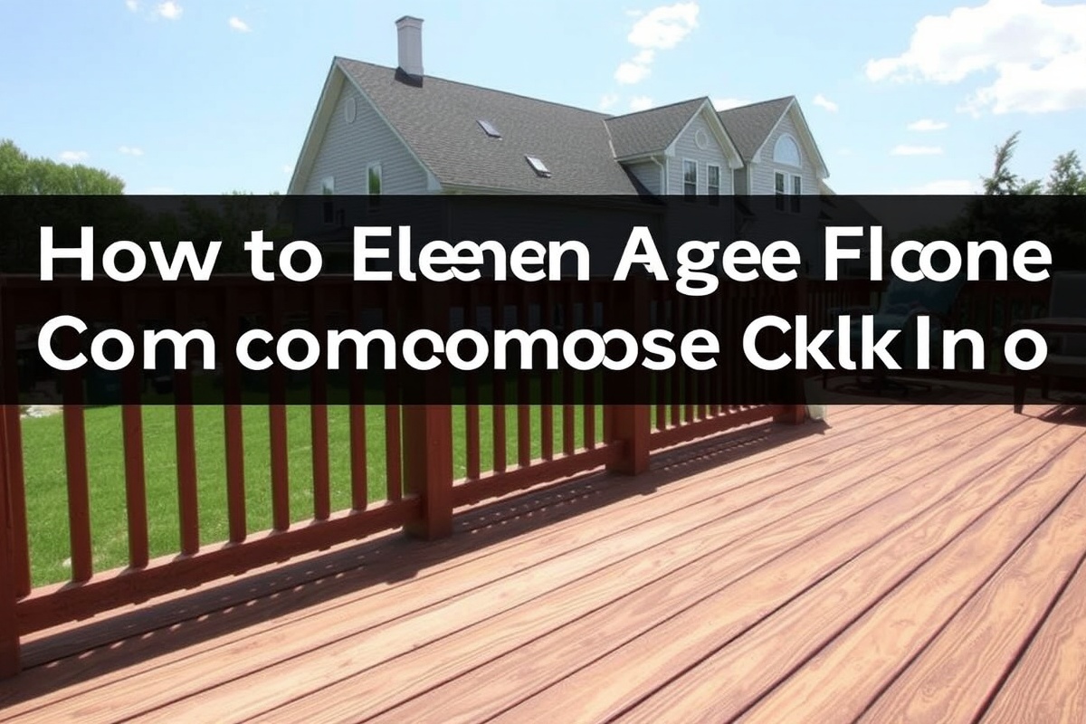 how to remove algae from composite decking