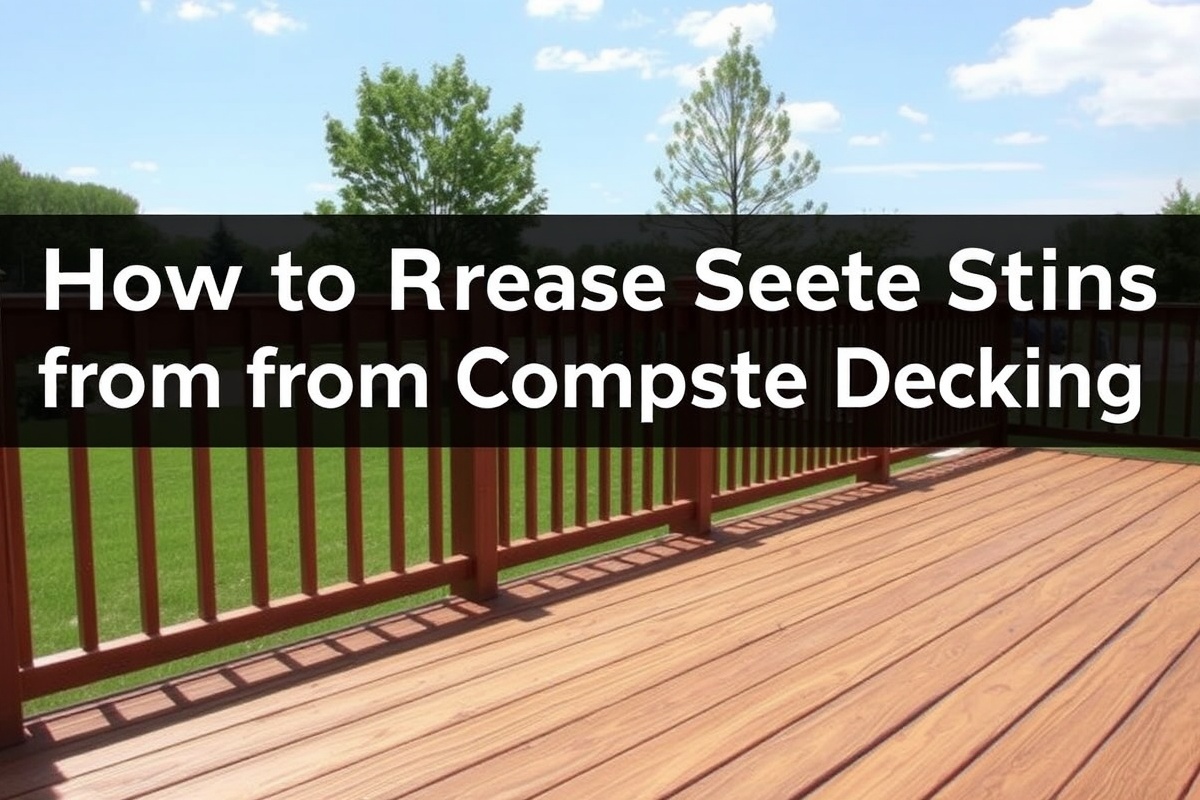 how to remove grease stains from composite decking