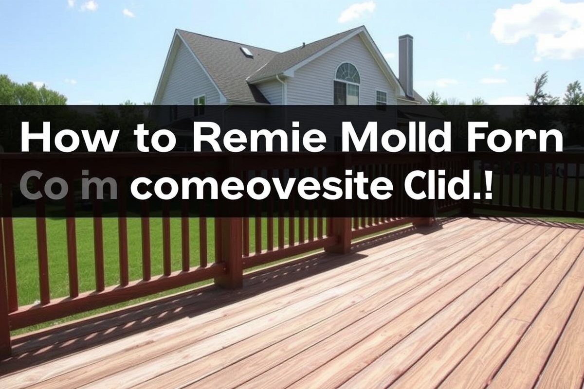 how to remove mold from composite decking