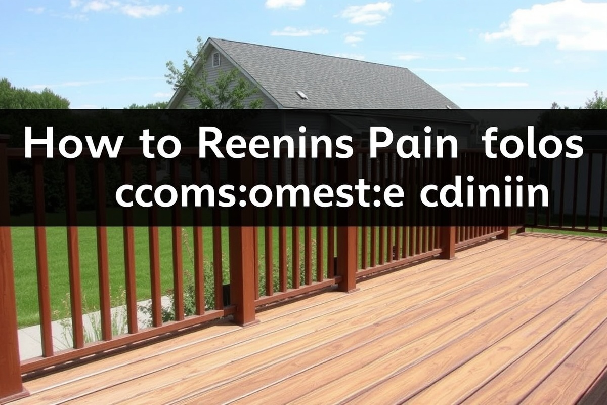 how to remove paint stain from composite decking