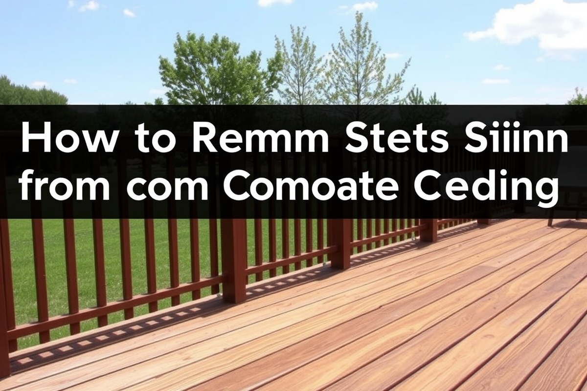 how to remove rust stains from composite decking