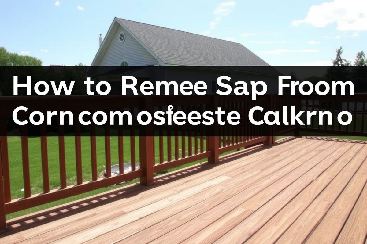 how to remove sap from composite decking