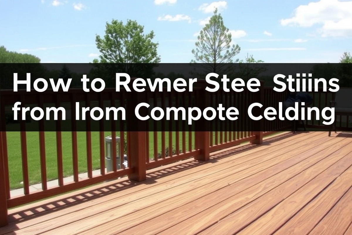 how to remove water stains from composite decking