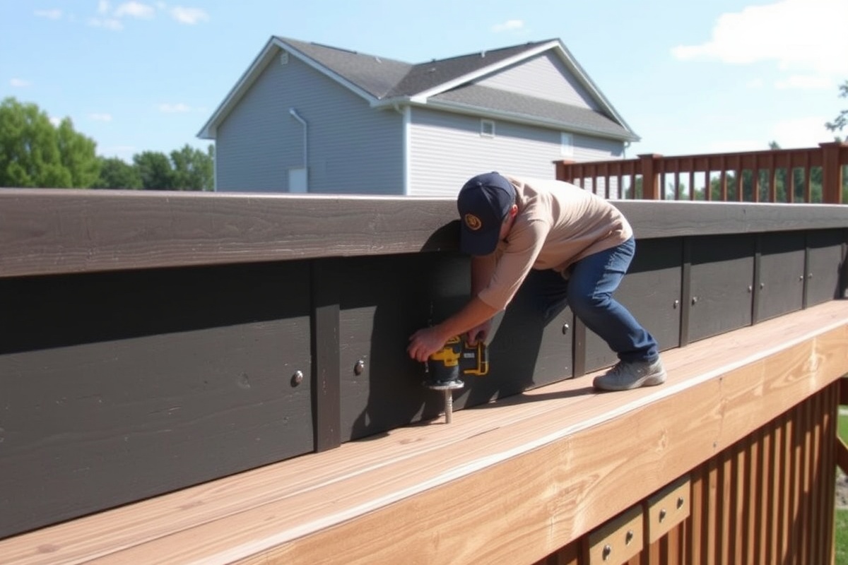 how to screw composite decking down