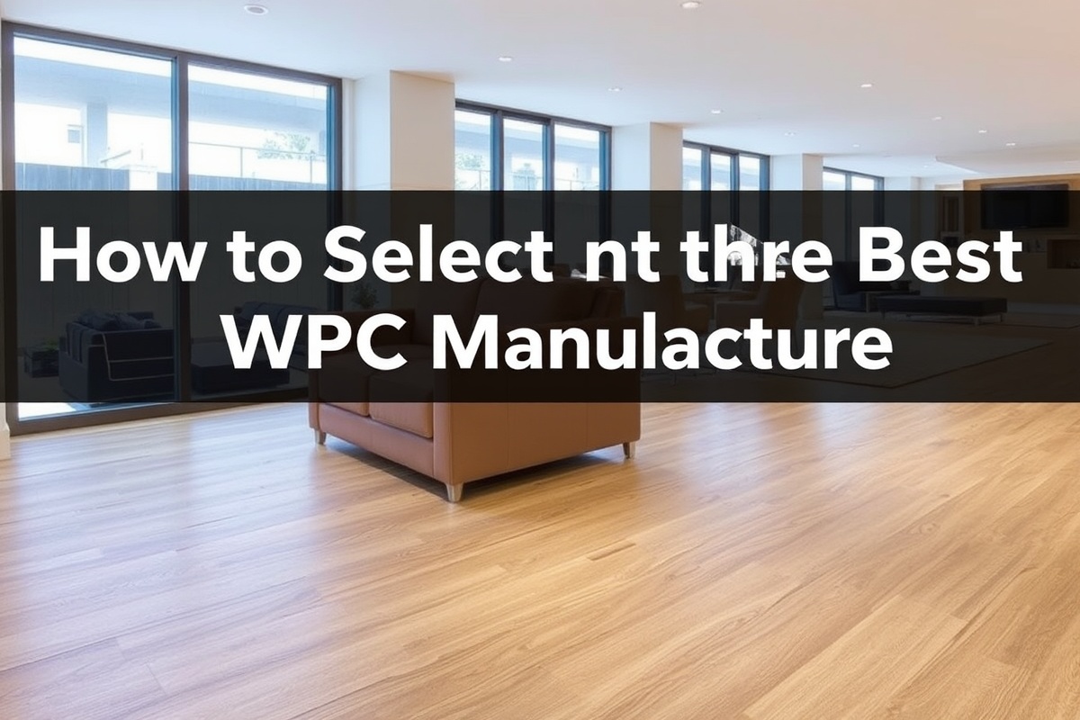 How to Select the Best Vinyl Flooring WPC Manufacturer: A Comprehensive Guide